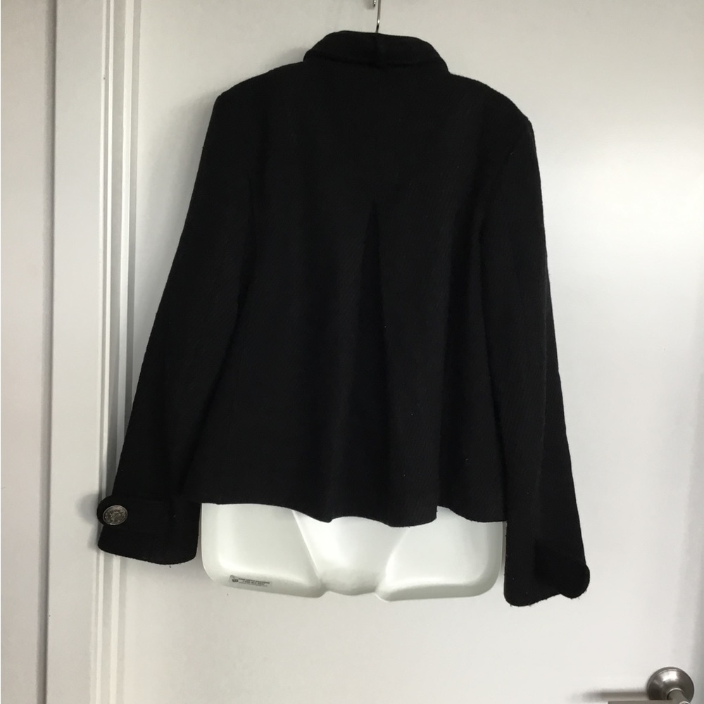 Steven Madden Black Button Down Blazer Size Mediu… - image 5